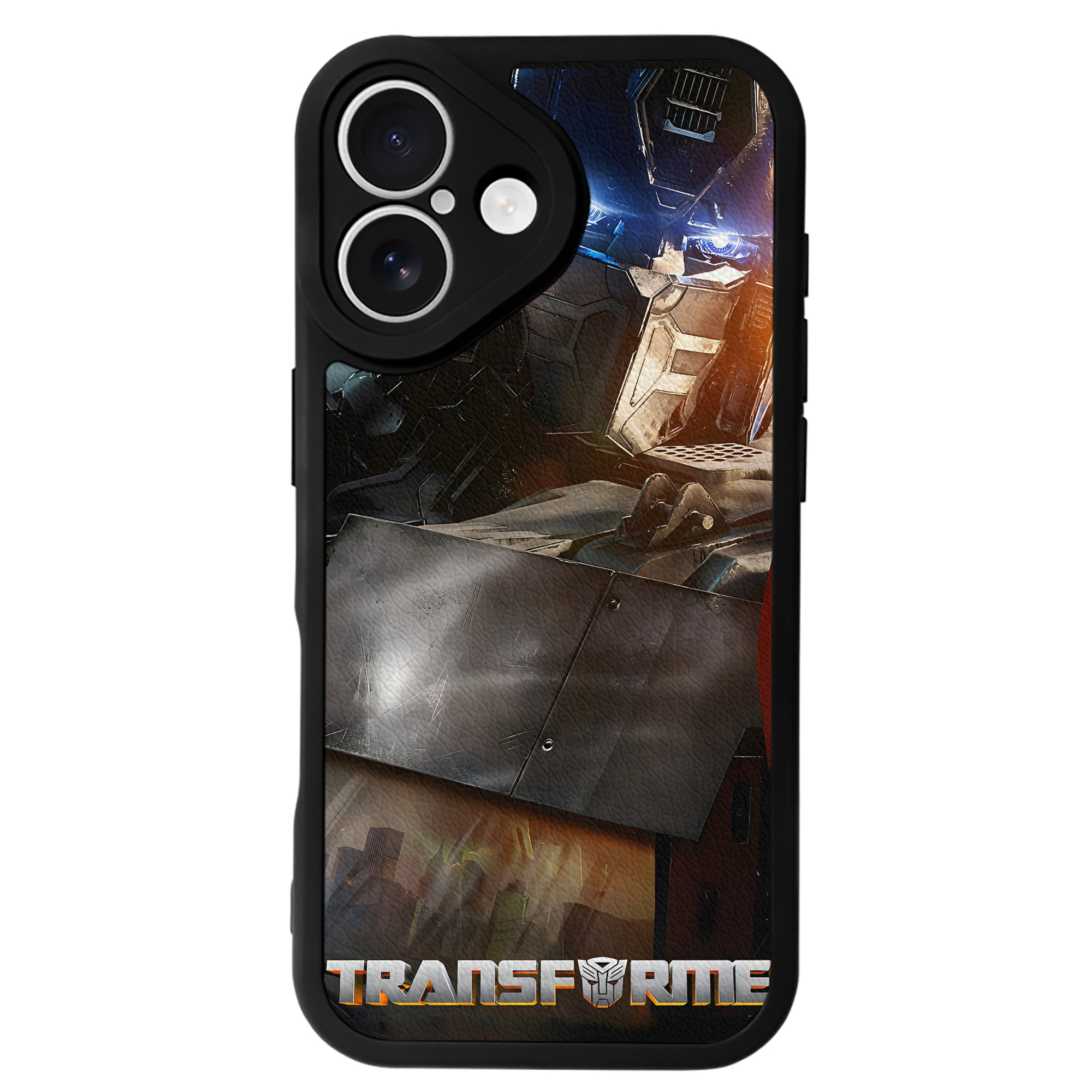 （画像用） Transformers トランスフォーマー 【iPhone 16シリーズ対応】シリコンスマホケース（レザー調） 材質：シリコン